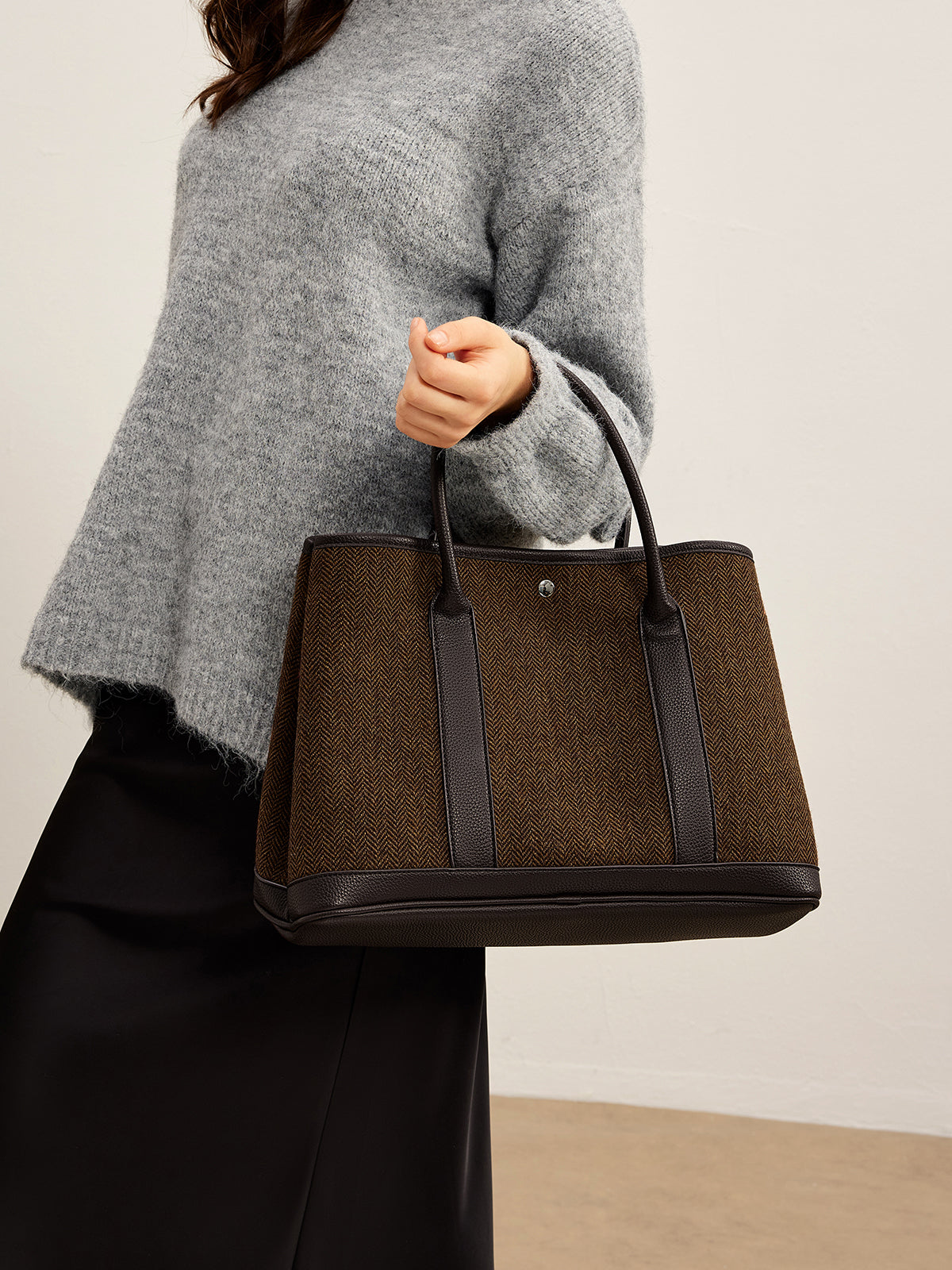 Céline Chevron Tote Bag