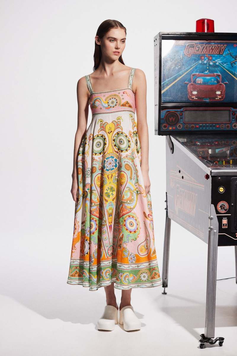 Sylviane Bohemian Paisley Maxi Dress
