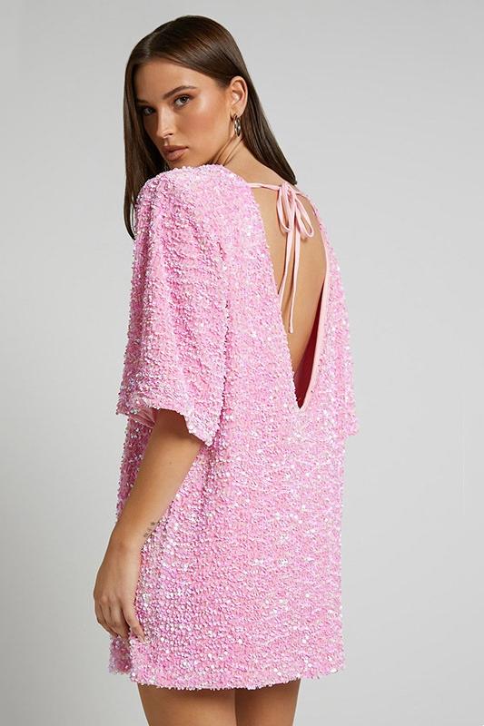 Melisande Sequin Backless Mini Dress