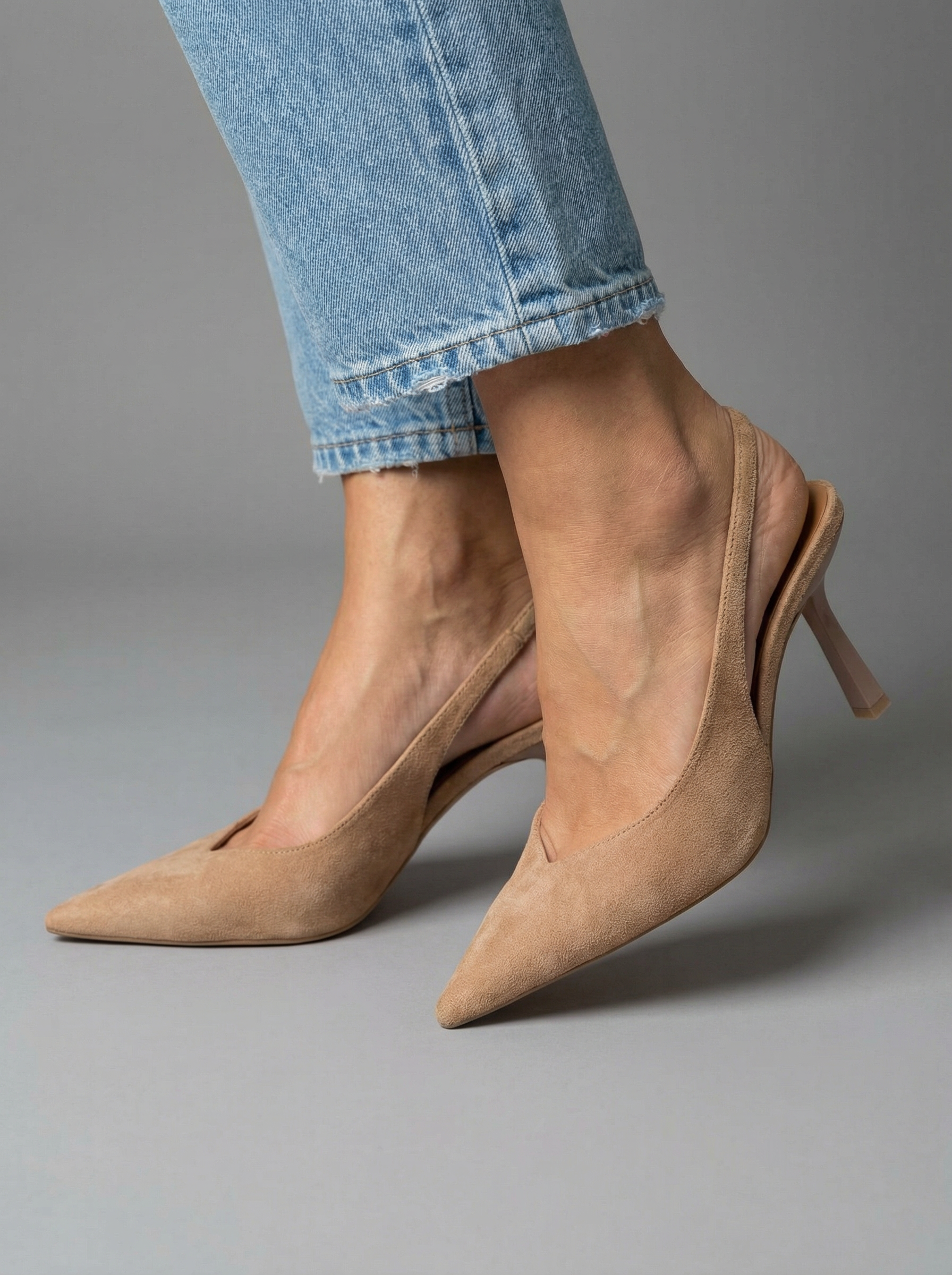Slingback nude clásico – Bella Pasión